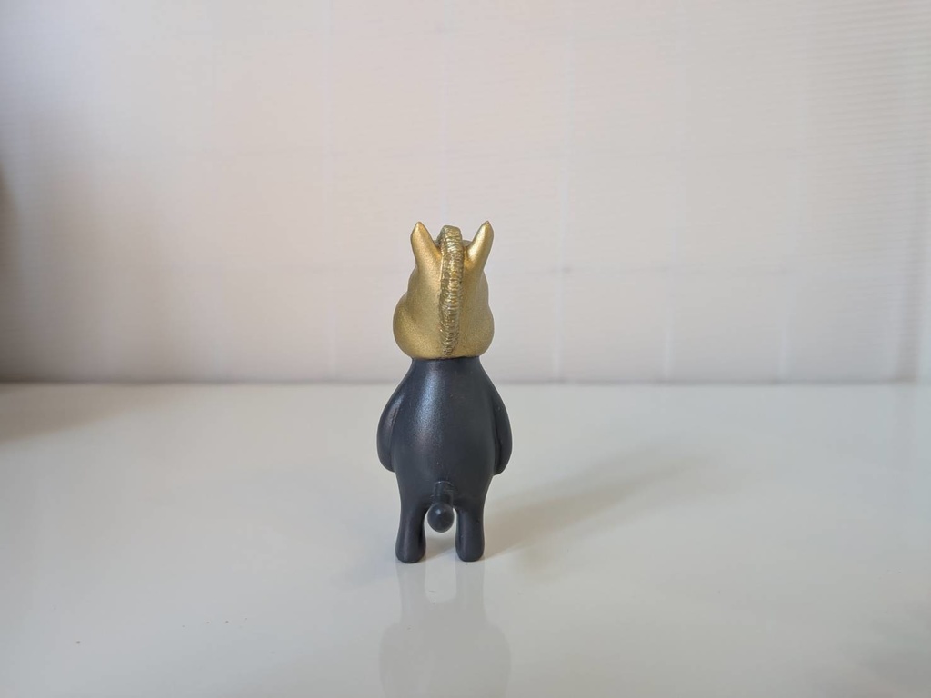 【お正月】干支キャット午・黒【塗装済み完成品】