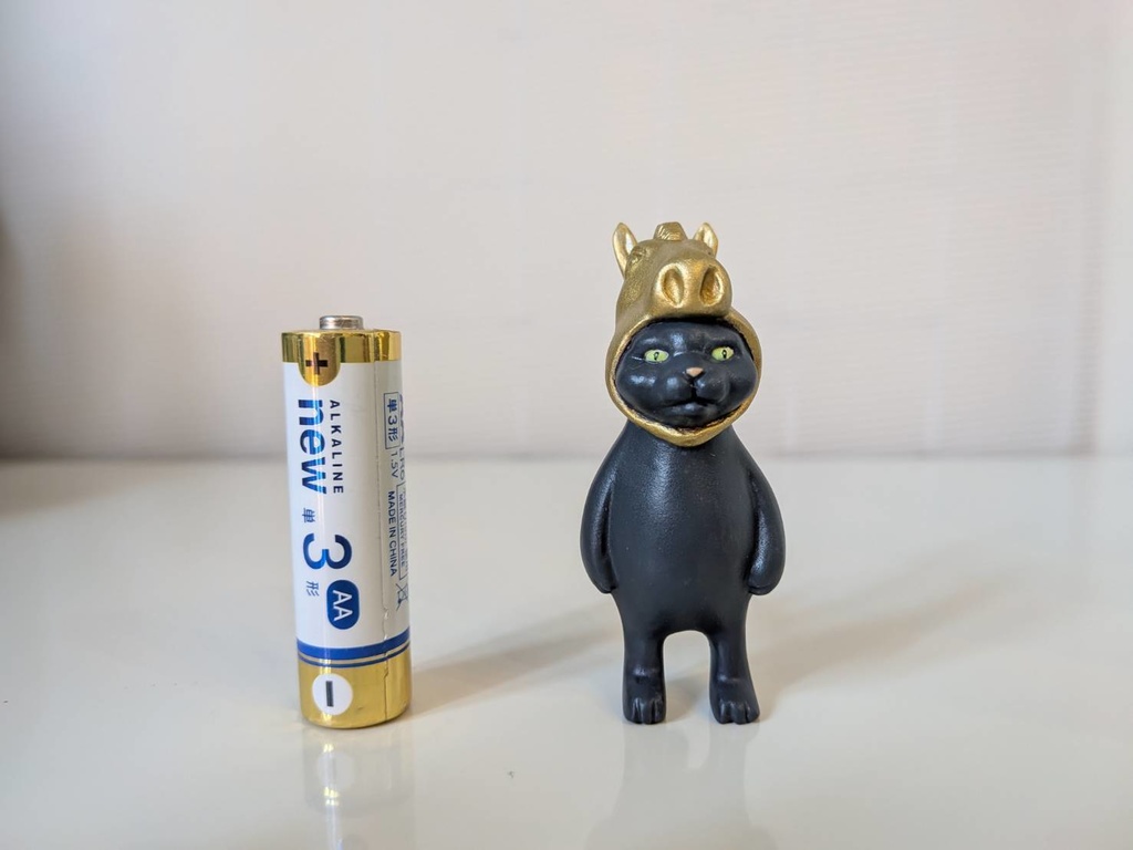 【お正月】干支キャット午・黒【塗装済み完成品】