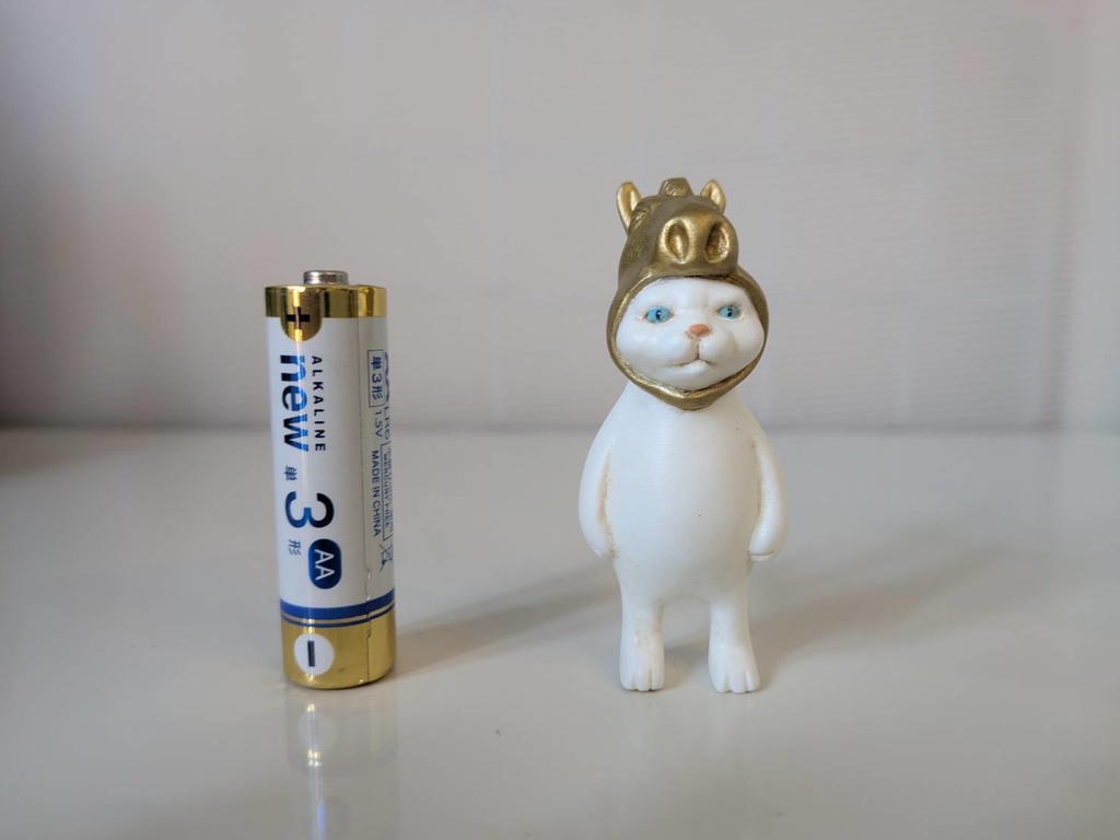 【お正月】干支キャット午・白【塗装済み完成品】