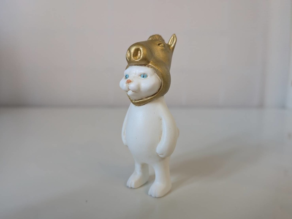 【お正月】干支キャット午・白【塗装済み完成品】