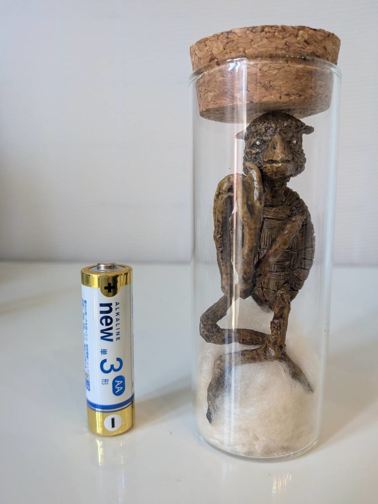 【妖怪】河童ミイラ瓶詰め【塗装済み完成品】