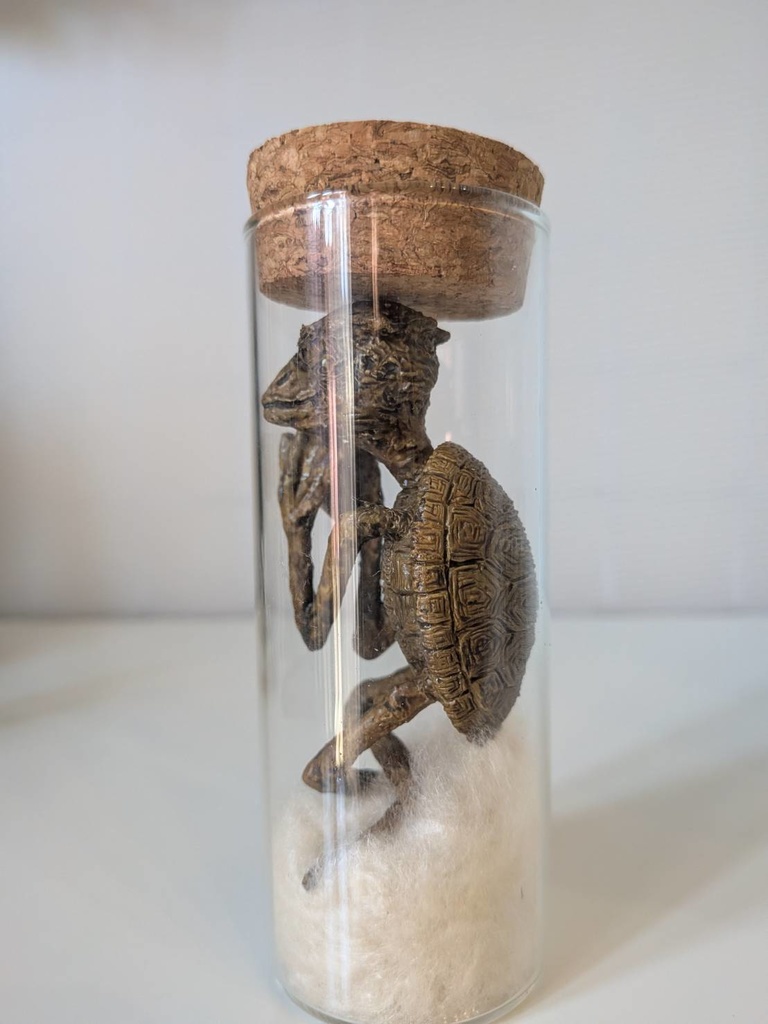 【妖怪】河童ミイラ瓶詰め【塗装済み完成品】