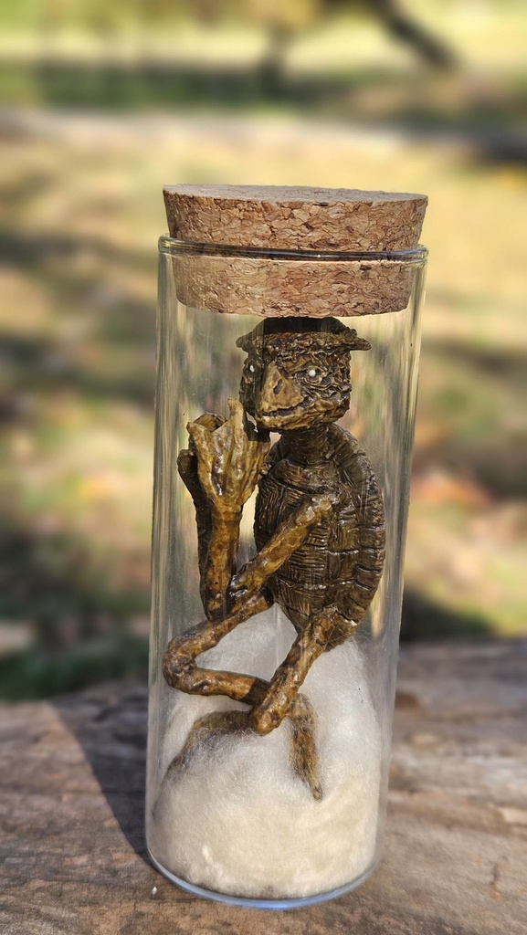 【妖怪】河童ミイラ瓶詰め【塗装済み完成品】