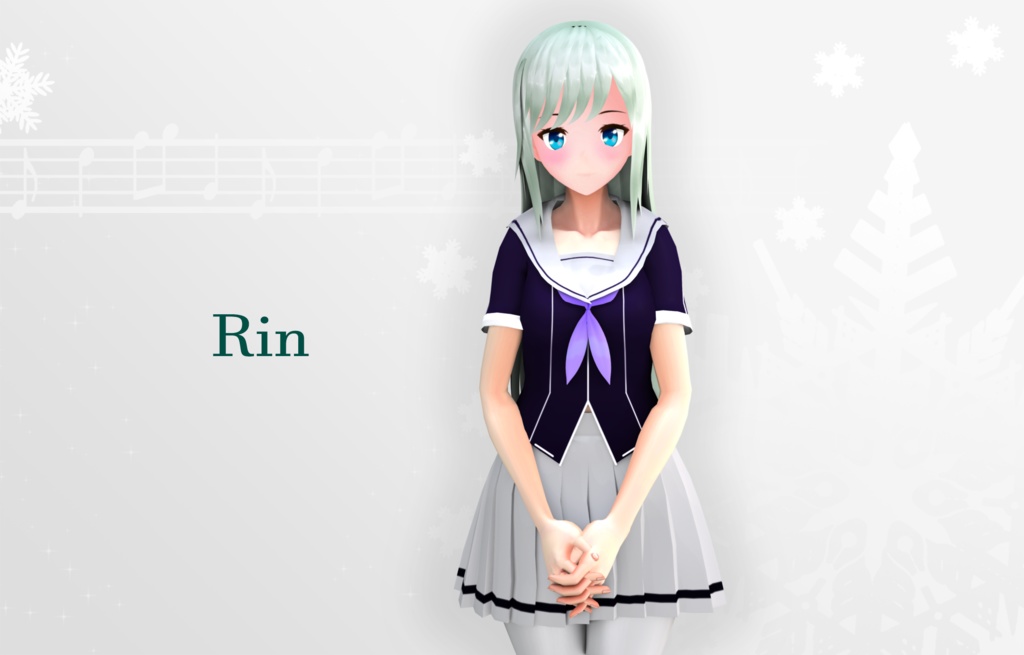 オリジナル3Dキャラクタ "Rin"