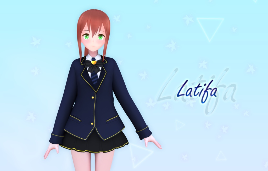 オリジナル3Dキャラクタ "Latifa V2"