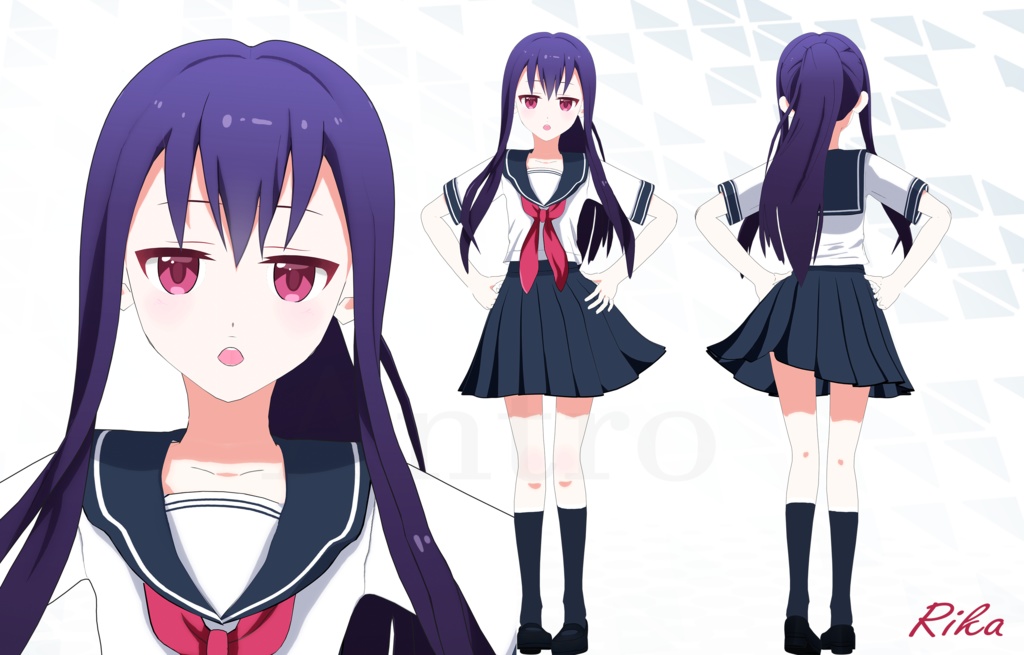 オリジナル3Dキャラクタ "Rika"