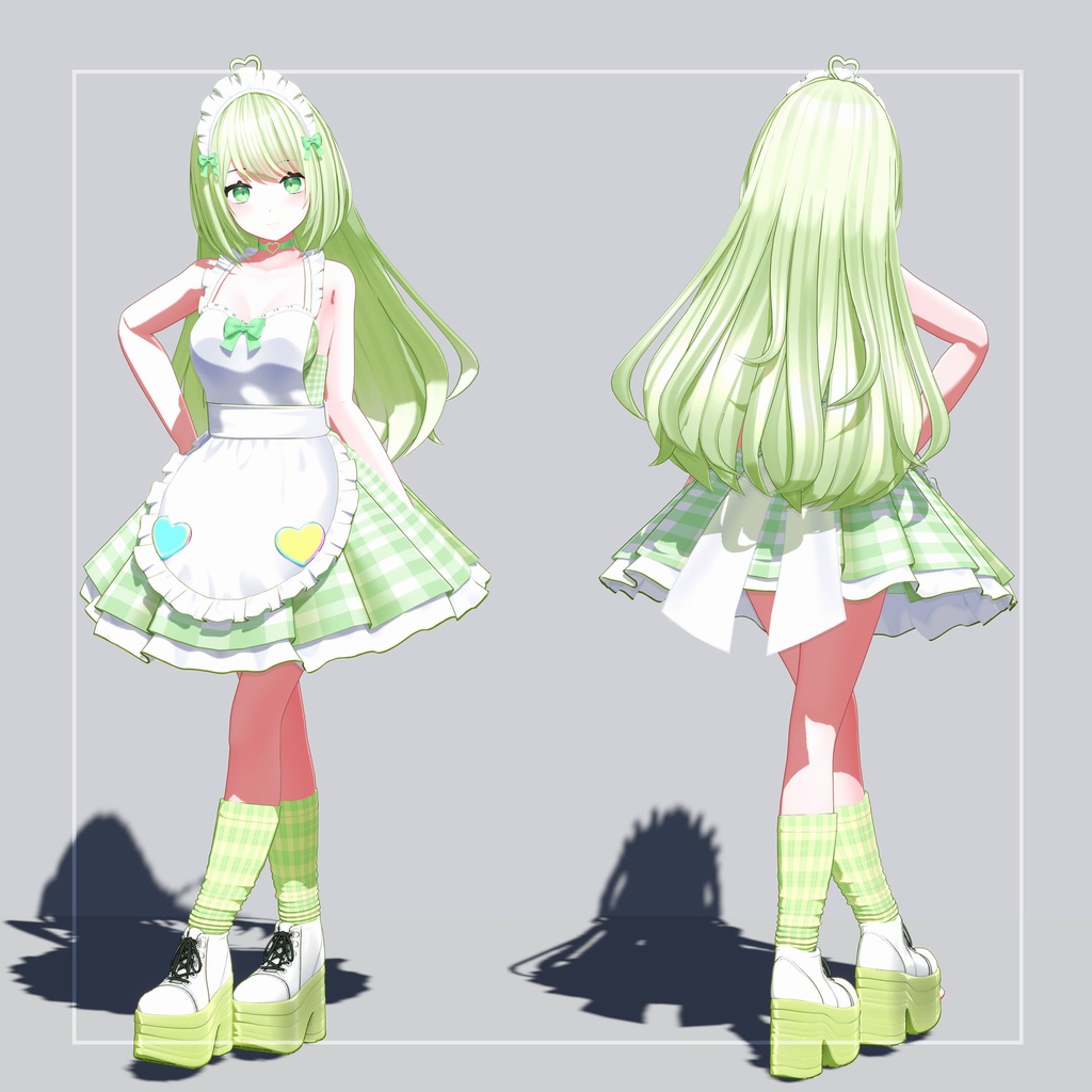 オリジナル3Dモデル "Erin" VRChat Warudo Compatible