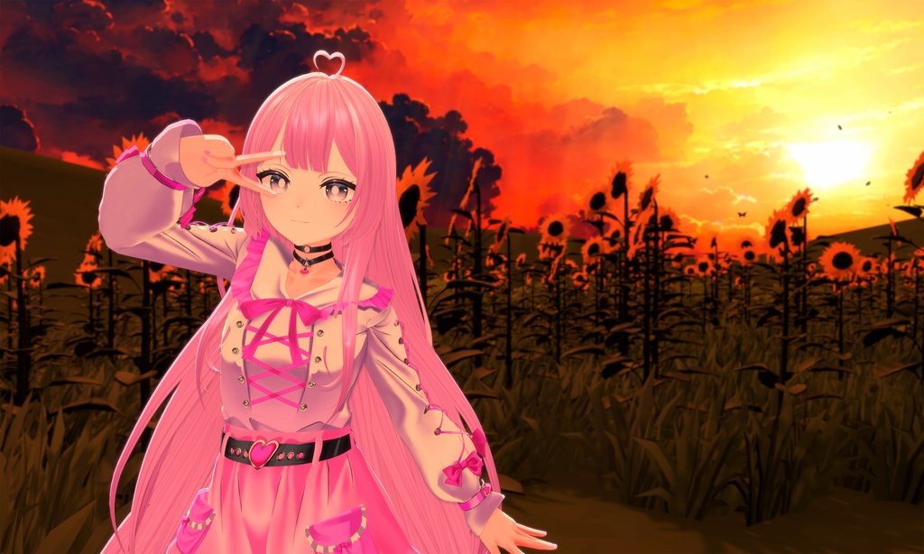 オリジナル3Dモデル "Doe" VRChat Warudo Compatible