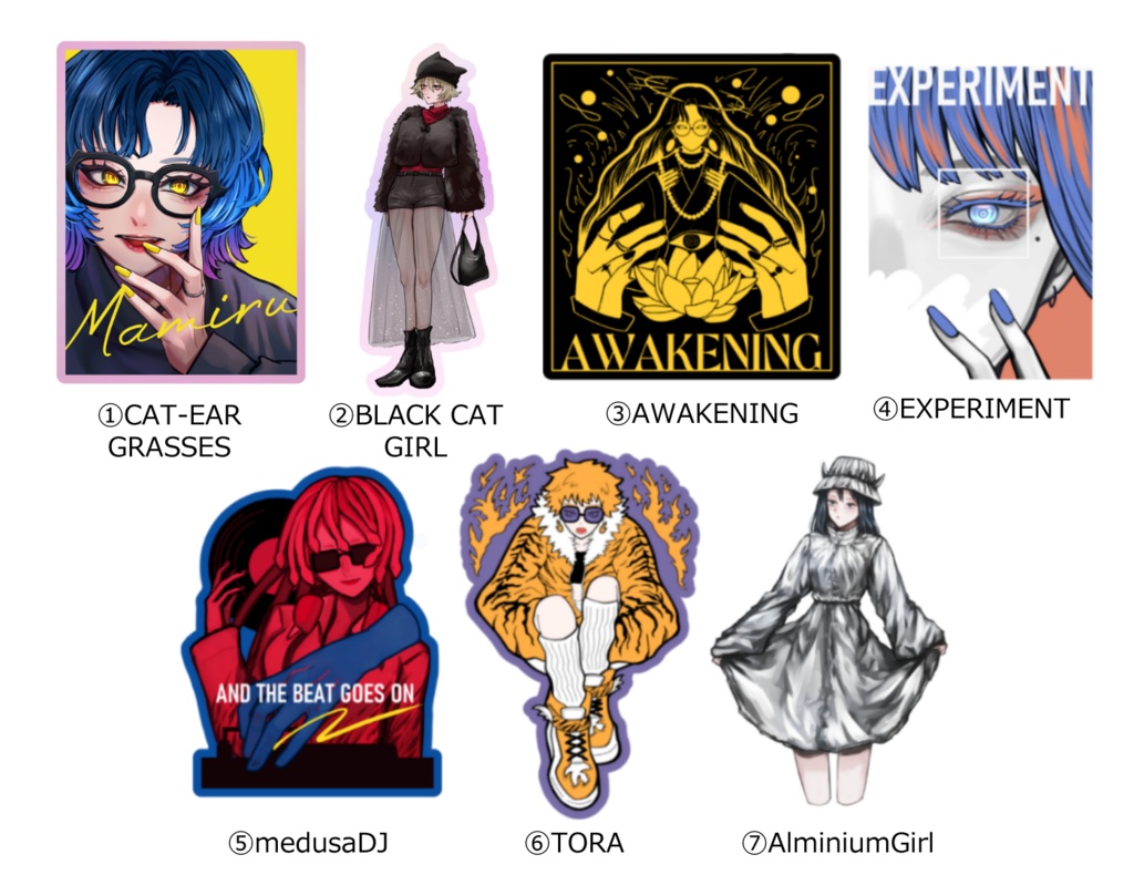 オリジナルステッカー各種