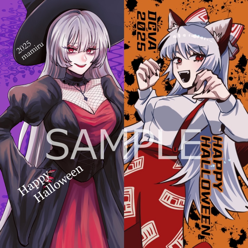 ハロウィン妹紅ステッカー