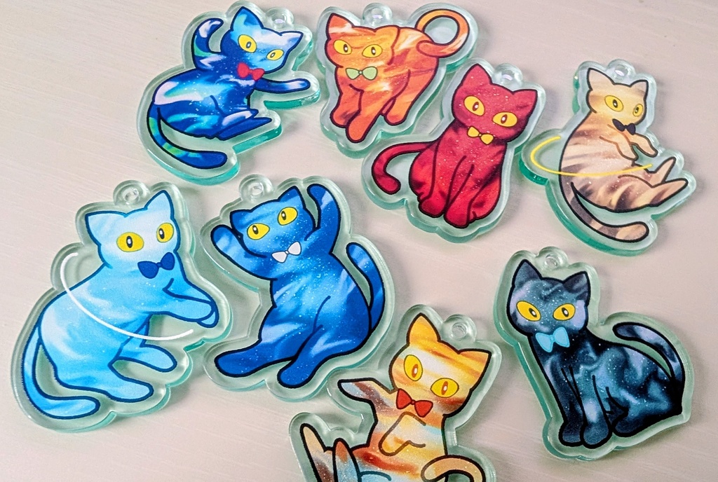 COSMIC CAT KEYHOLDER