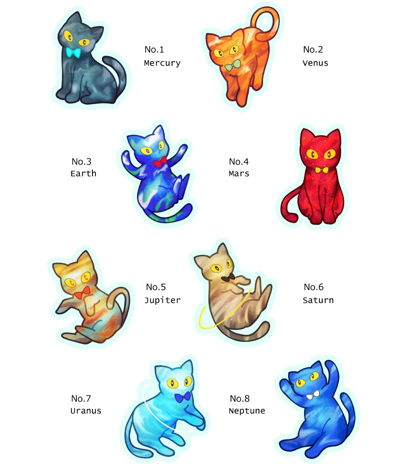 COSMIC CAT KEYHOLDER