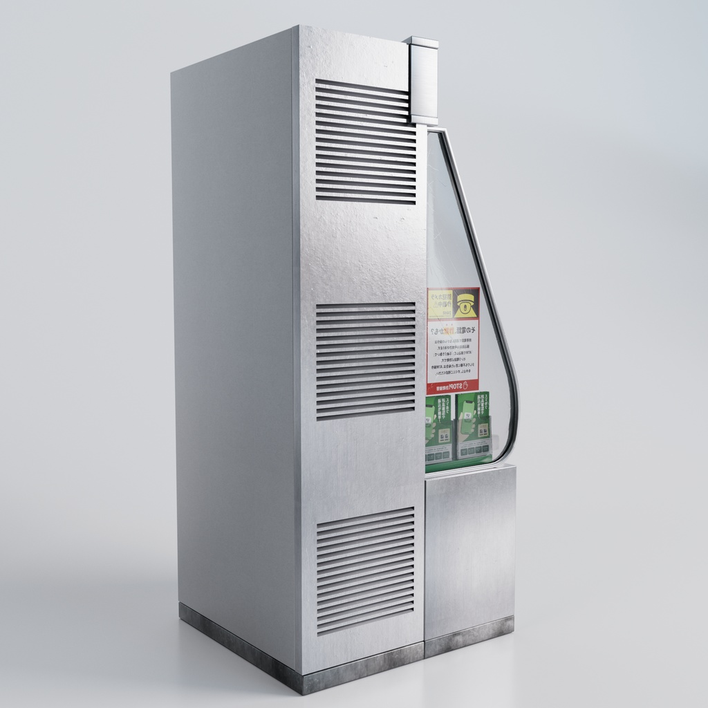 【3D】コンビニ 郵便局 銀行 ATMモデル (.c4d + .fbx)