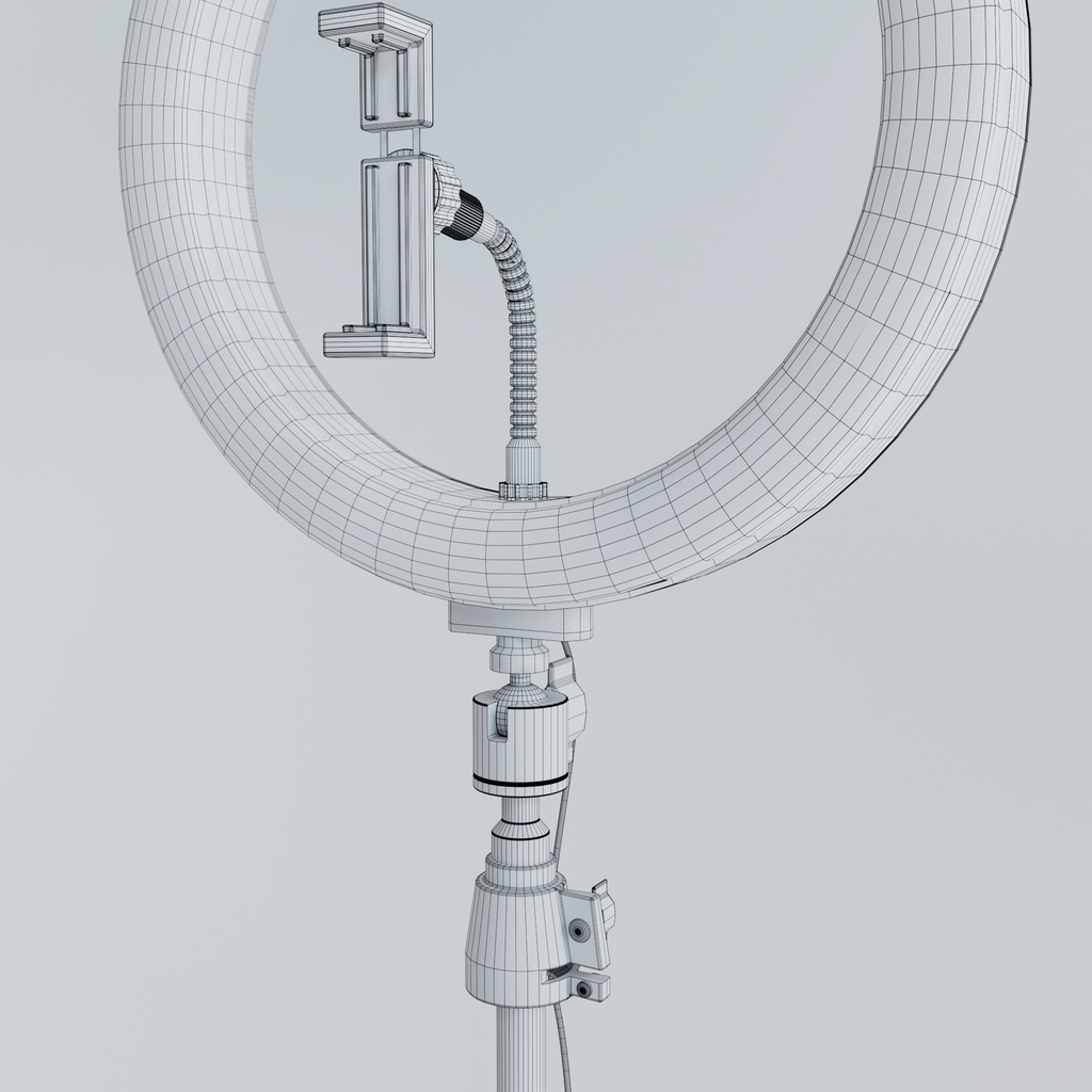 【3D】撮影用リングライト(.c4d + .fbx)