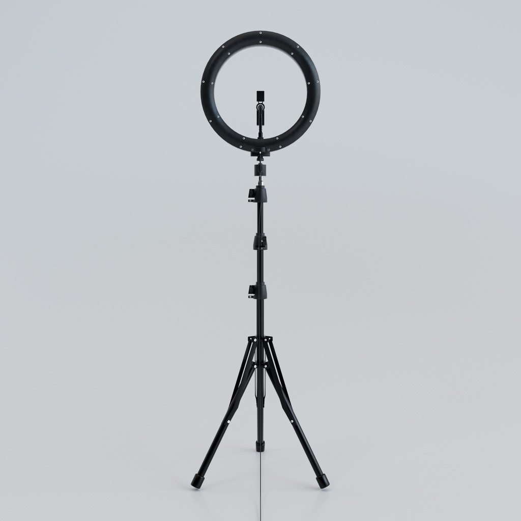 【3D】撮影用リングライト(.c4d + .fbx)