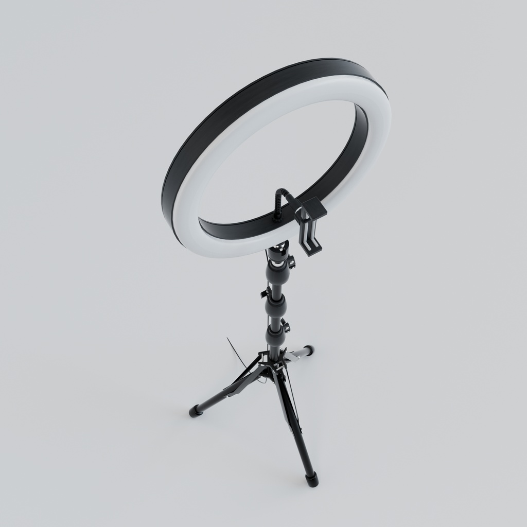 【3D】撮影用リングライト(.c4d + .fbx)