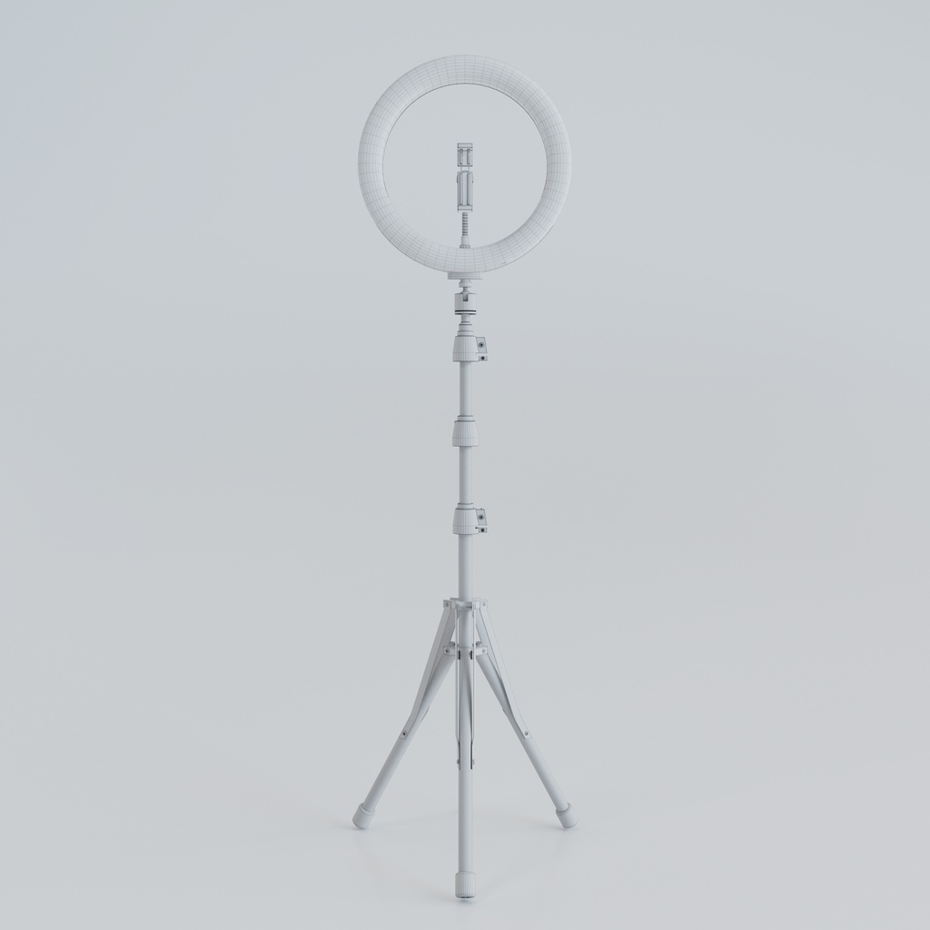 【3D】撮影用リングライト(.c4d + .fbx)