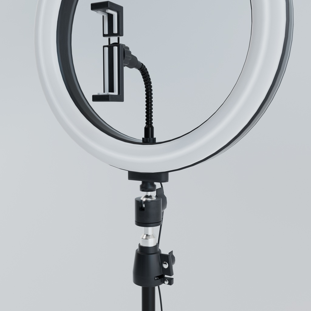 【3D】撮影用リングライト(.c4d + .fbx)