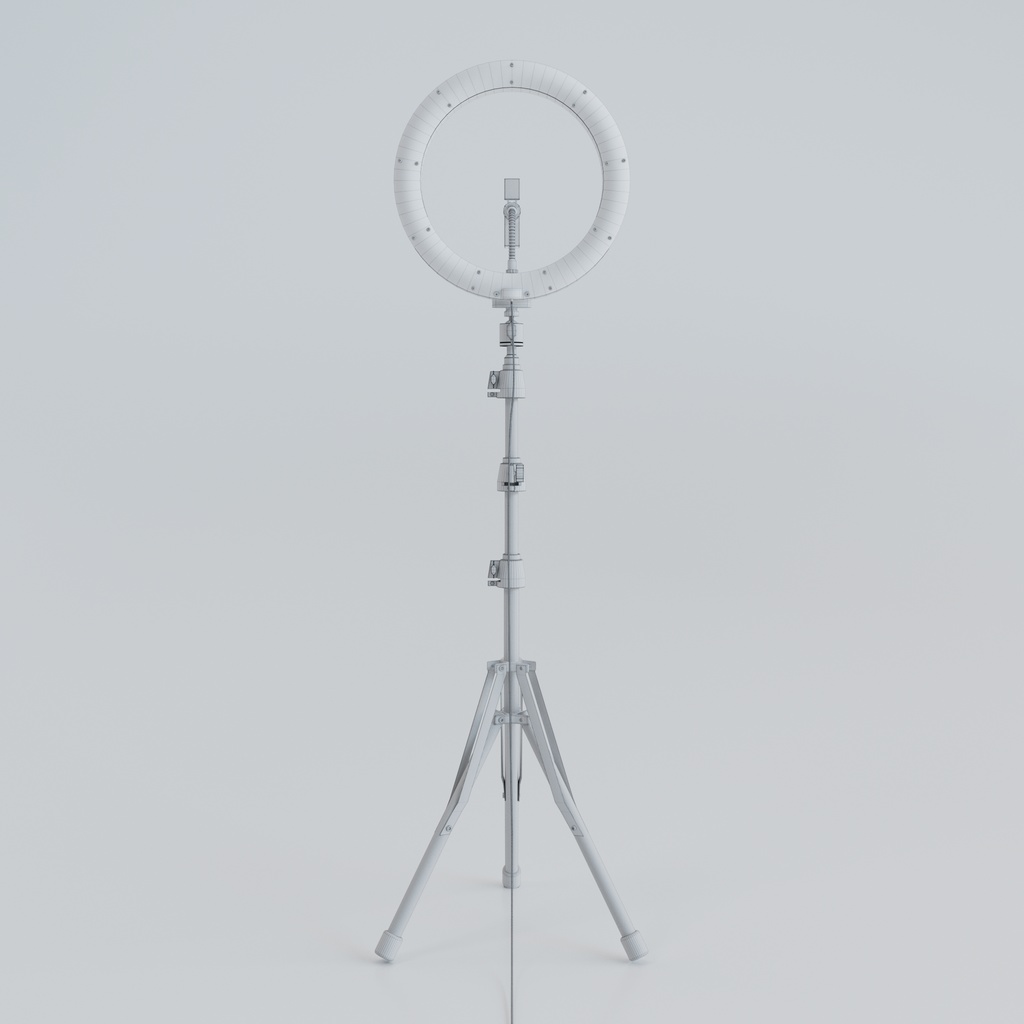 【3D】撮影用リングライト(.c4d + .fbx)