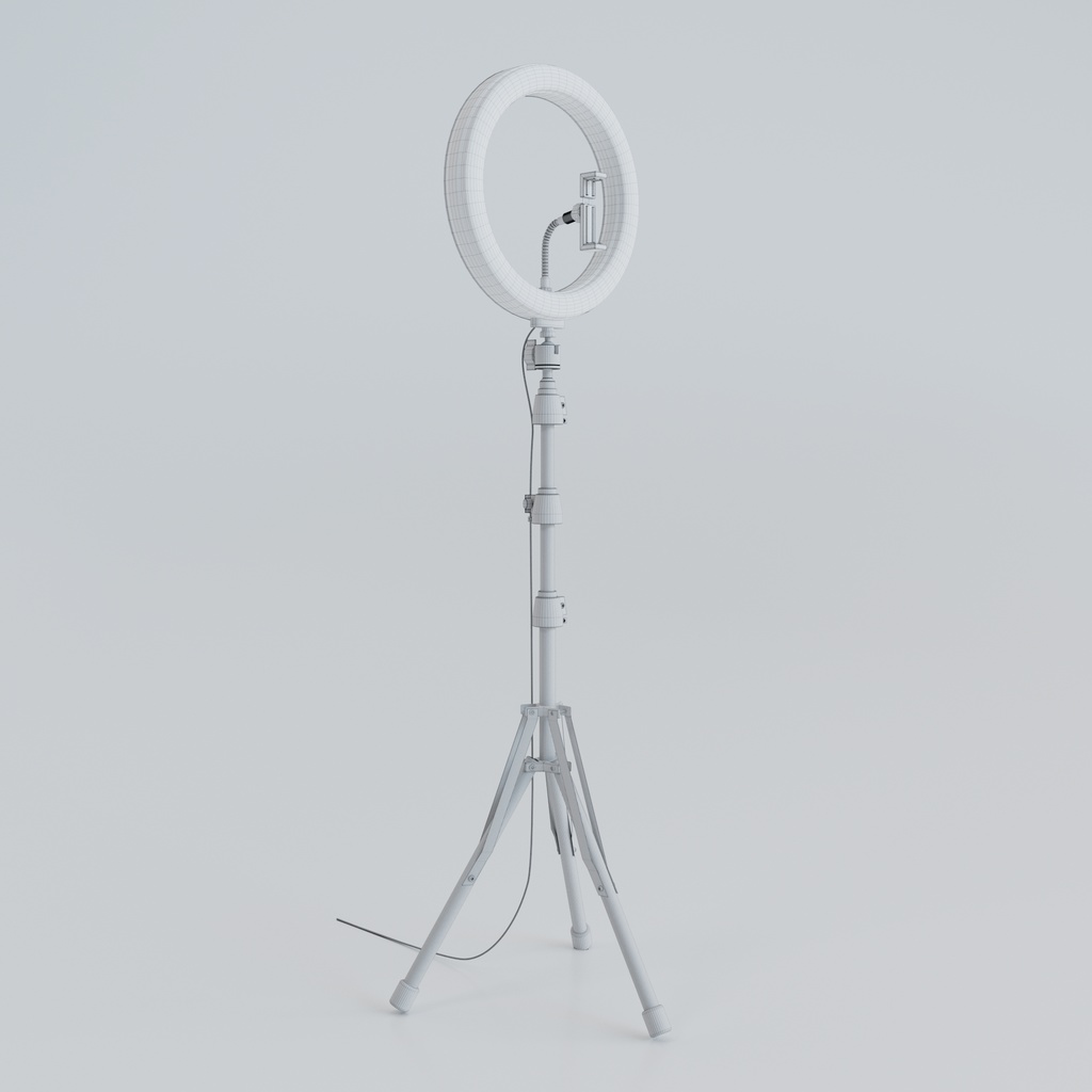 【3D】撮影用リングライト(.c4d + .fbx)