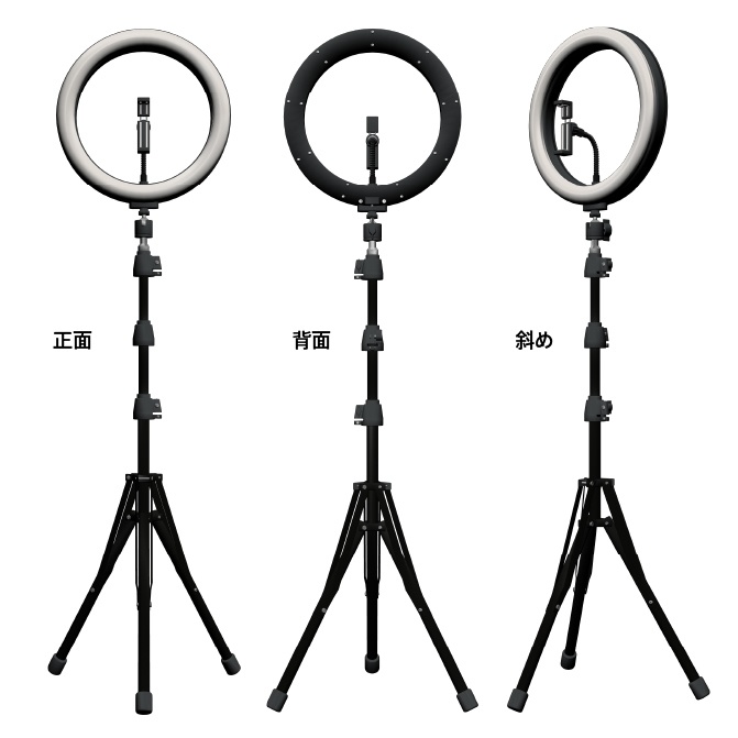 【3D】撮影用リングライト(cs3o、fbx)【クリスタ対応】