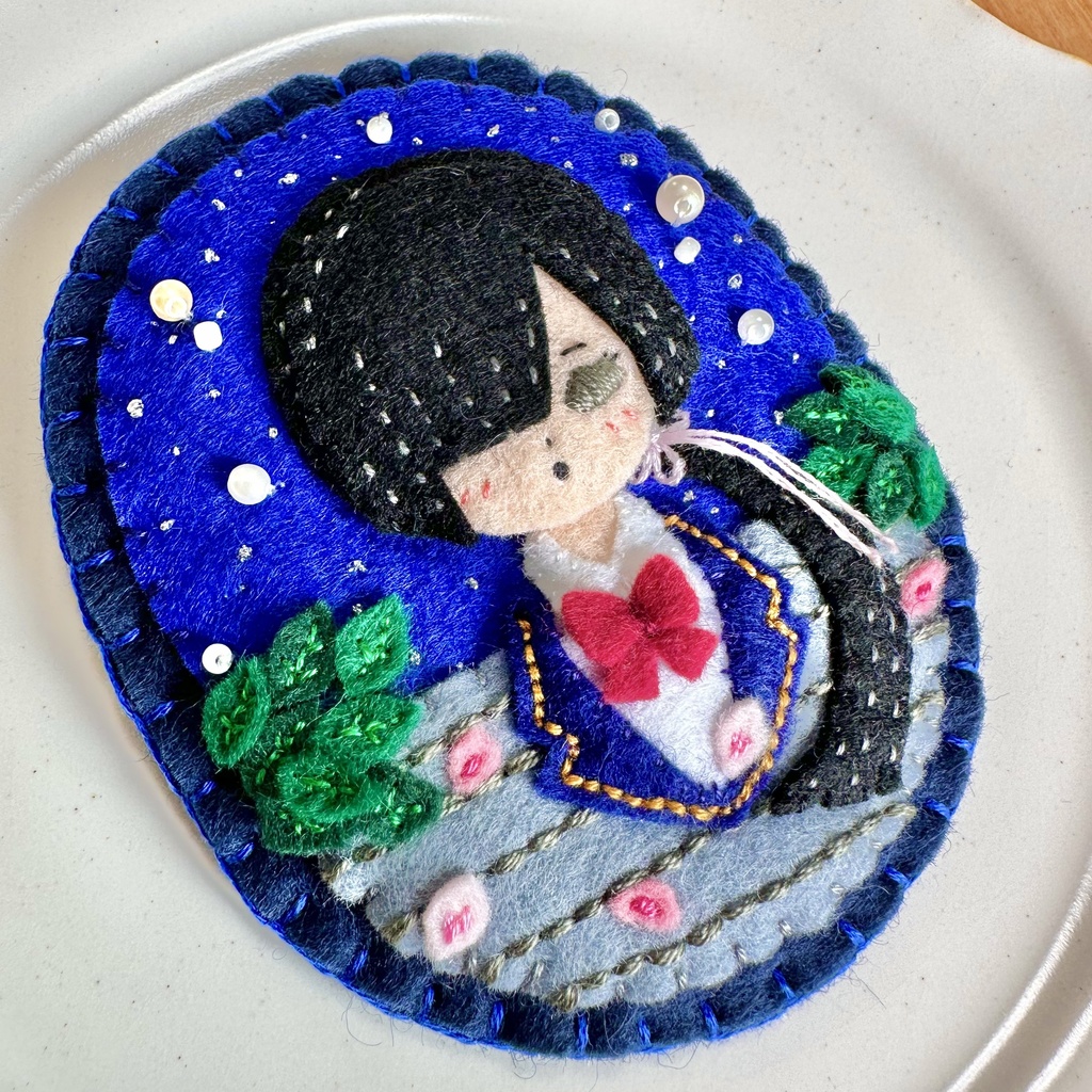 佐久夜姫子【星空へと続く坂道】フェルトワッペン