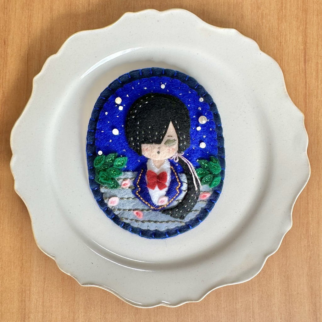 佐久夜姫子【星空へと続く坂道】フェルトワッペン