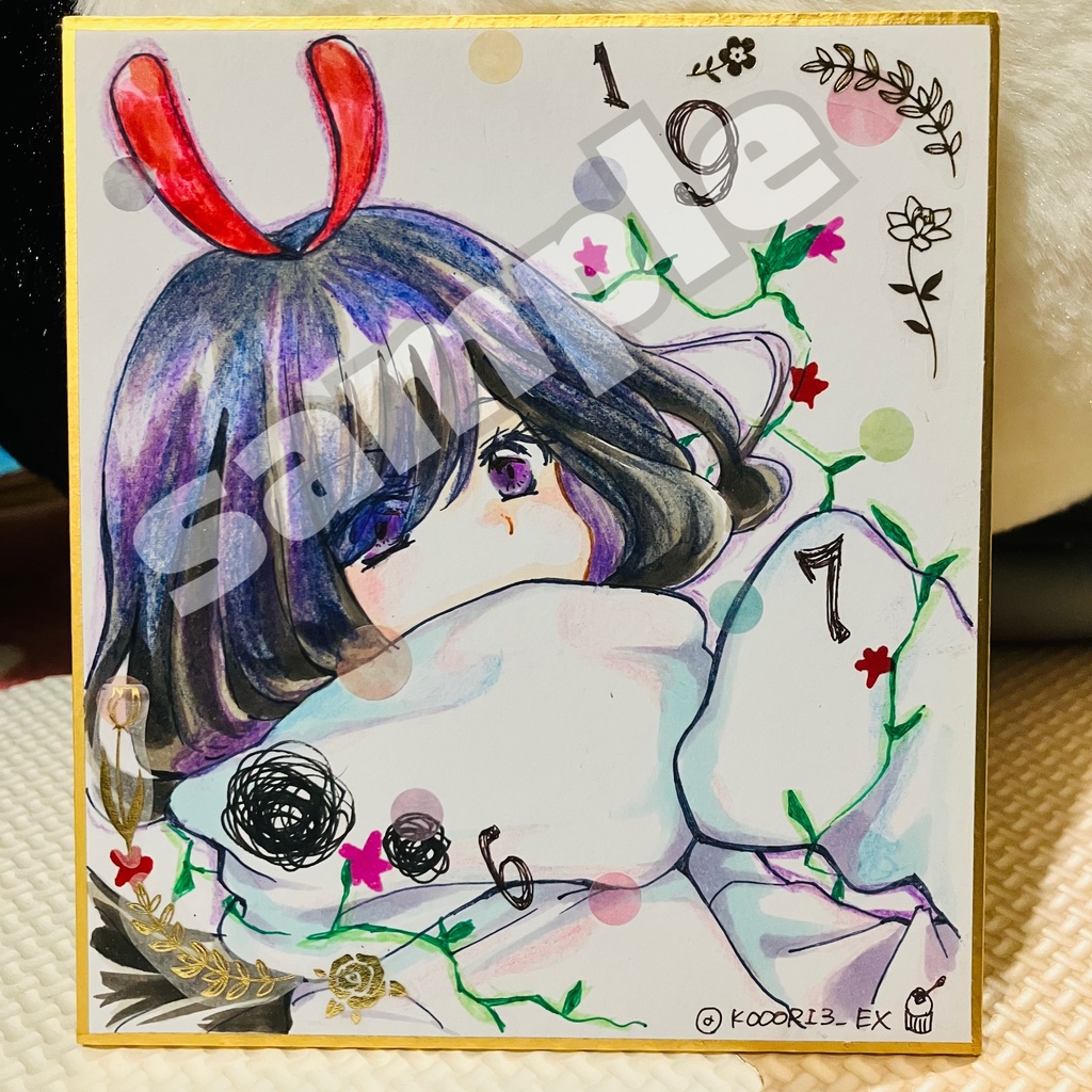 【ミニ色紙】オフィーリア