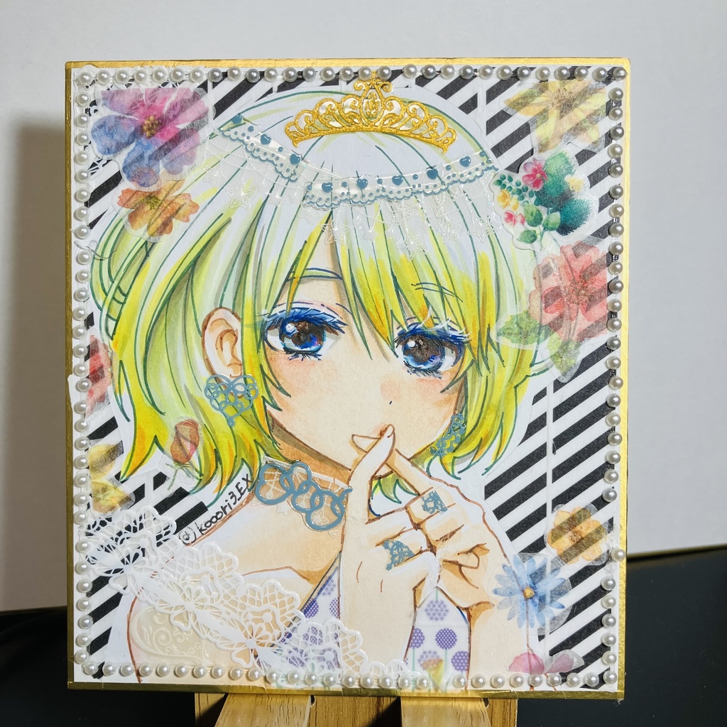 【ミニ色紙】オリジナル・女の子
