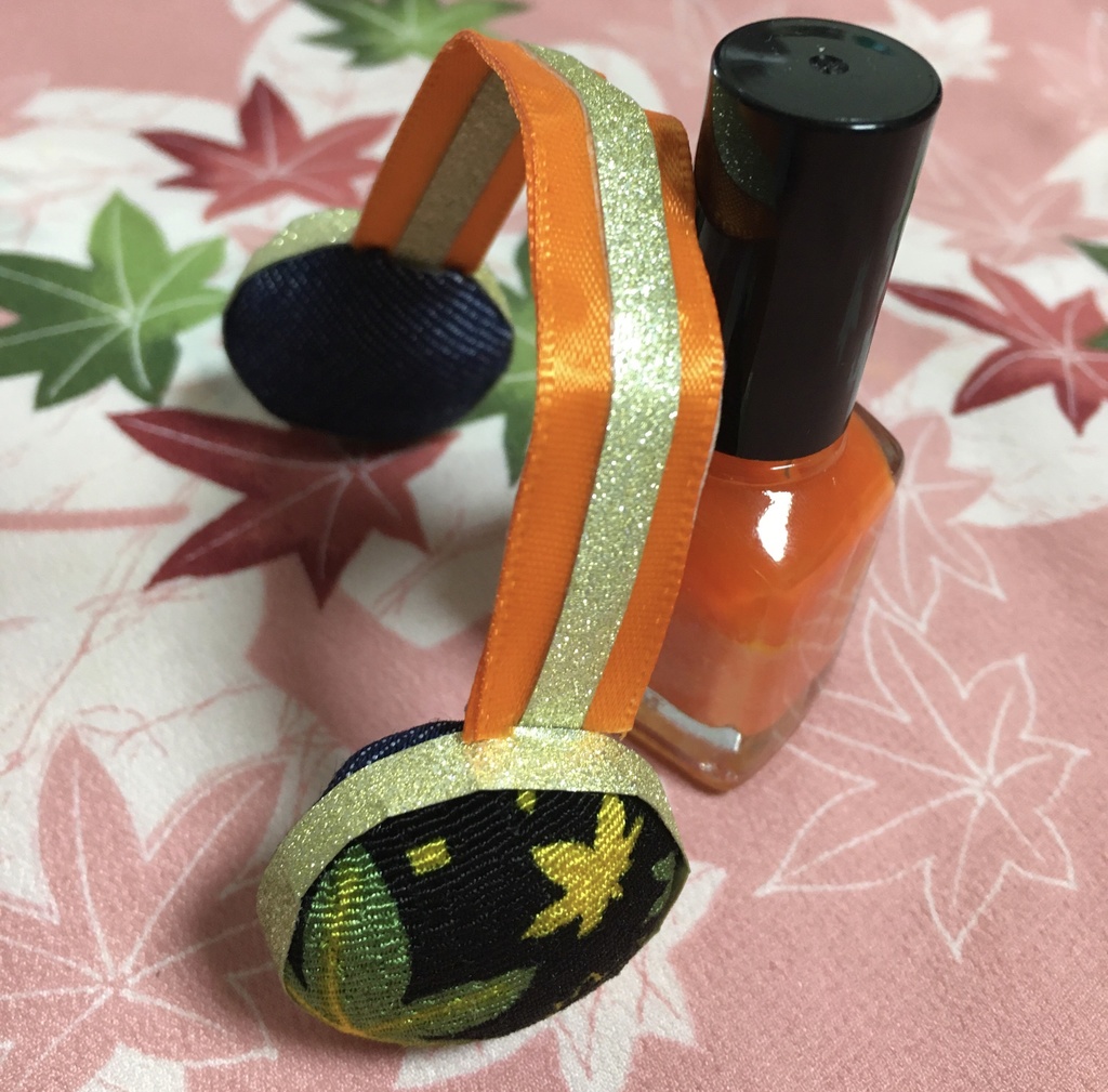 10cmぬい用ヘッドフォン★紅葉
