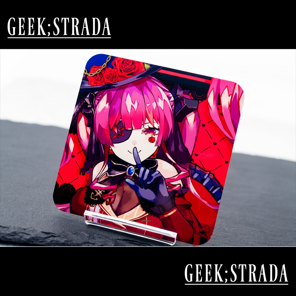 【宝鐘マリン】アクリル/MDF コースター【Marine Houshou】Acrylic/MDF Coaster =Unofficial=