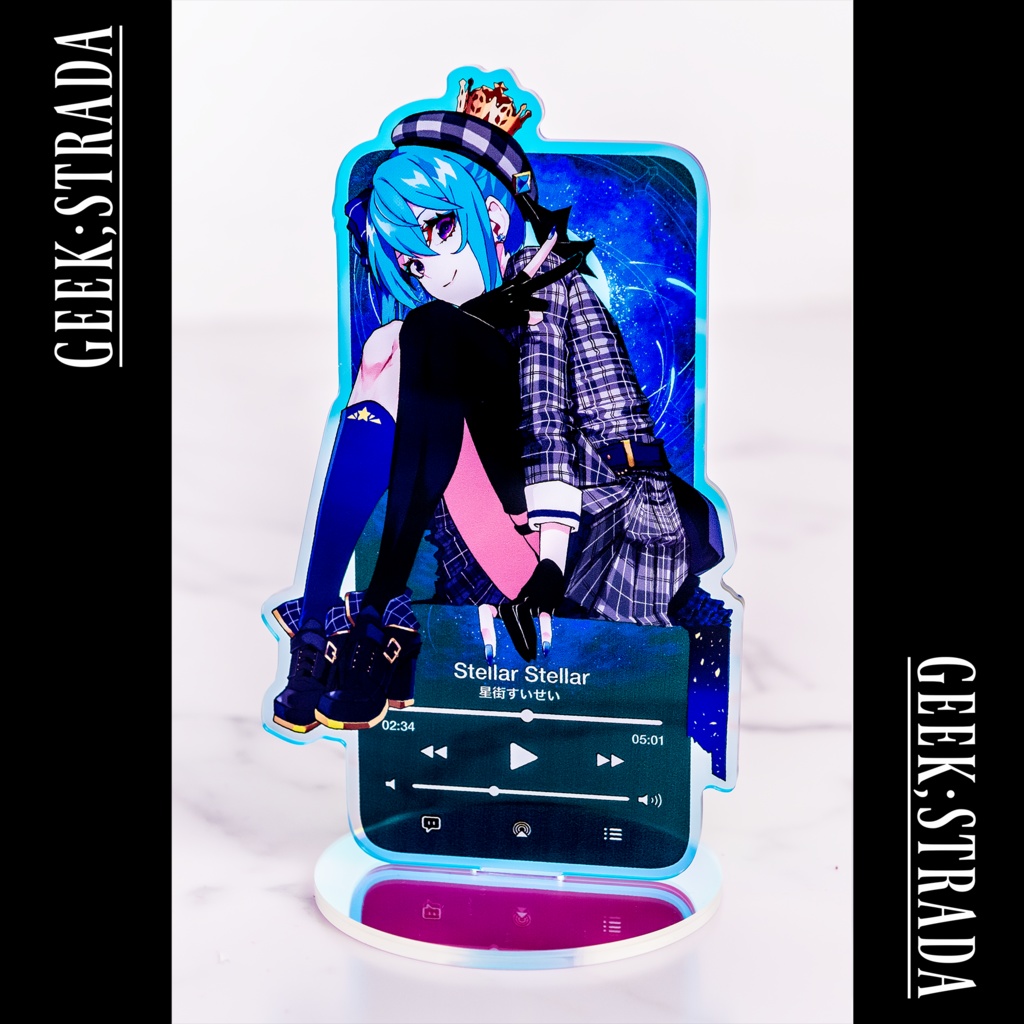 【星街すいせい】ホログラムアクリルスタンド【Suisei Hoshimachi】Holographic Acrylic Stand  =Unofficial=