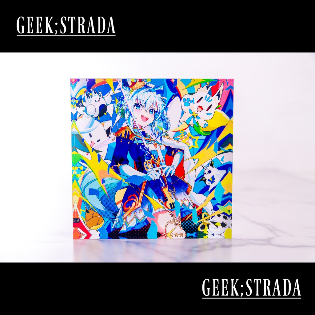 【白上フブキ】◤SPARKLE KINGDOM◢ アクリルブロック【Shirakami Fubuki】Acrylic Block =Unofficial=