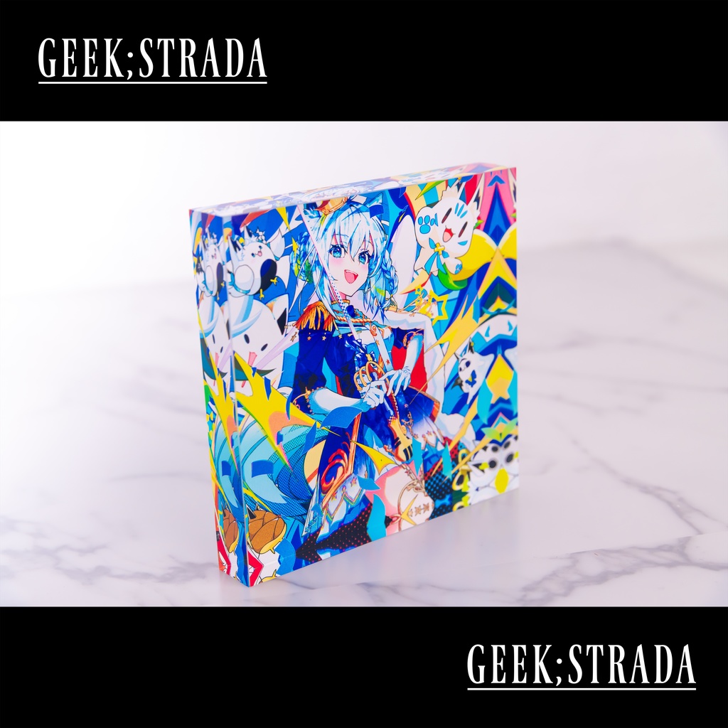【白上フブキ】◤SPARKLE KINGDOM◢ アクリルブロック【Shirakami Fubuki】Acrylic Block =Unofficial=