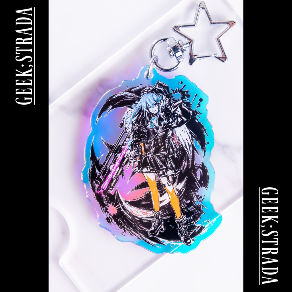 【星街すいせい】||◤ Allegro ◢|| ホログラムアクリルキーホルダー【Suisei Hoshimachi】"Allegro" Holographic Acrylic Key Chain =Unofficial=