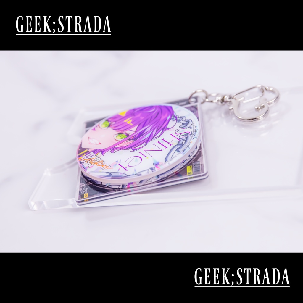 【常闇トワ】||◤ 2nd Live "SHINier"◢|| CD型 NFCアクリルキーホルダー【Tokoyami Towa】CD-Style NFC Acrylic Key Chain =Unofficial=