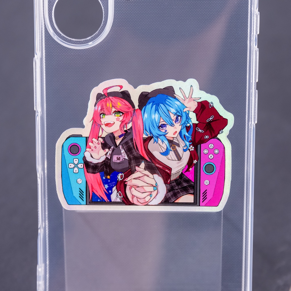 【星街すいせい / さくらみこ】||◤ Lollipop ◢|| miComet ホログラムステッカー【Suisei Hoshimachi / Miko Sakura】"Lollipop" miComet Holographic Sticker =Unofficial=