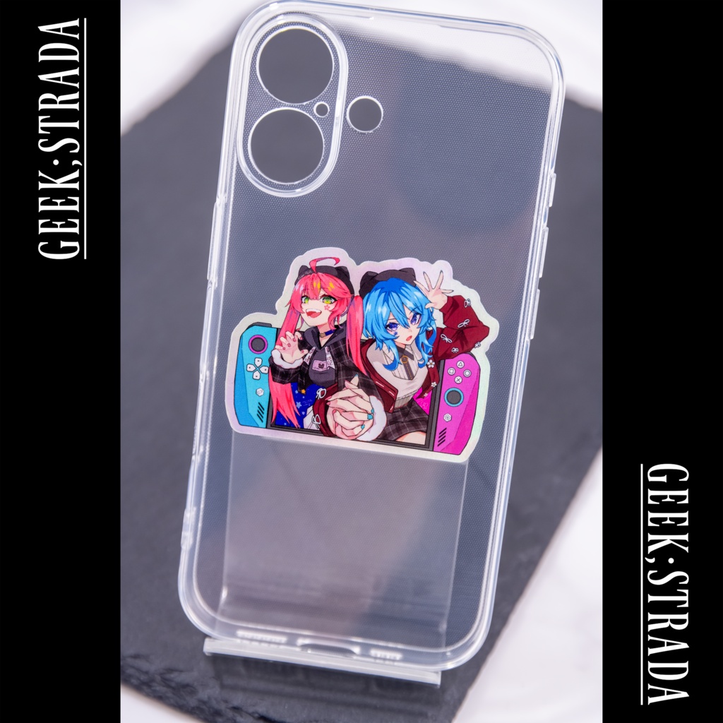 【星街すいせい / さくらみこ】||◤ Lollipop ◢|| miComet ホログラムステッカー【Suisei Hoshimachi / Miko Sakura】"Lollipop" miComet Holographic Sticker =Unofficial=