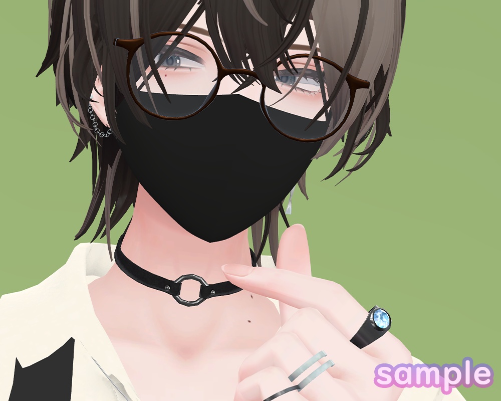 森羅shinra男化粧mens makeup + ブレンドシェイプ一覧(特殊)BlendShapes + 髪色hair color