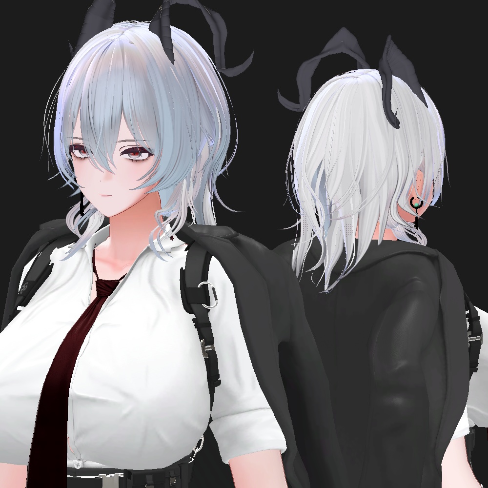 Zaniザンニー cosplayコスプレ makeup化粧 Milltinaミルティナ + Blendshapesブレンドシェイプ一覧 + Accessories(free)アクセサリー(無料)