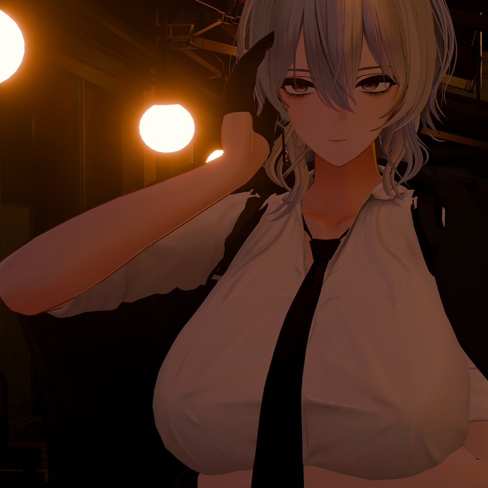 Zaniザンニー cosplayコスプレ makeup化粧 Milltinaミルティナ + Blendshapesブレンドシェイプ一覧 + Accessories(free)アクセサリー(無料)