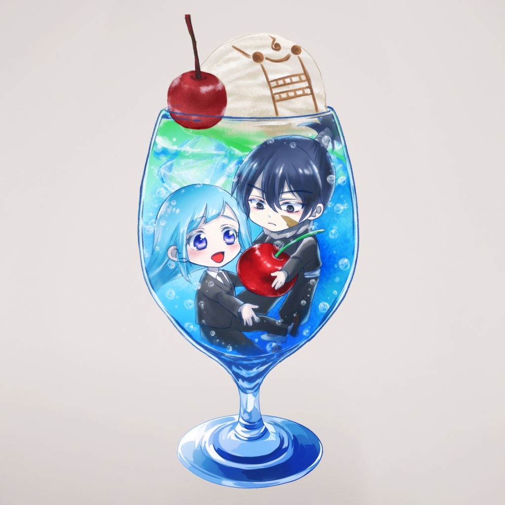 【むたみわ】アクキー(クリームソーダ)長編約70mm