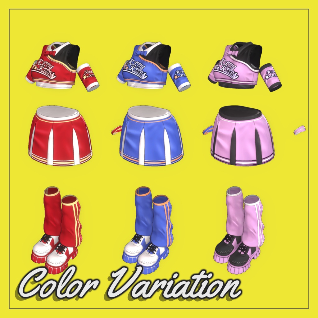 Sweet Detonation 【複数アバター対応 チアガール衣装】