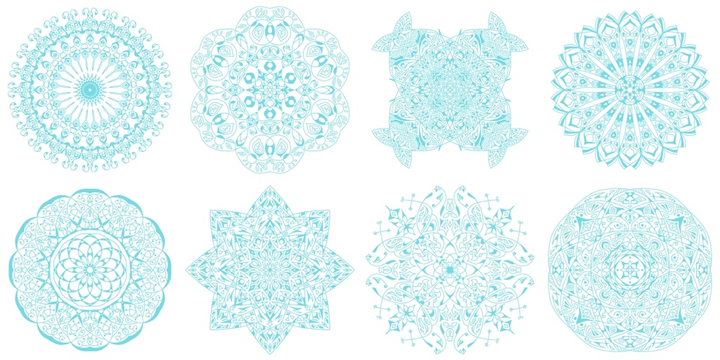 8つの模様素材1