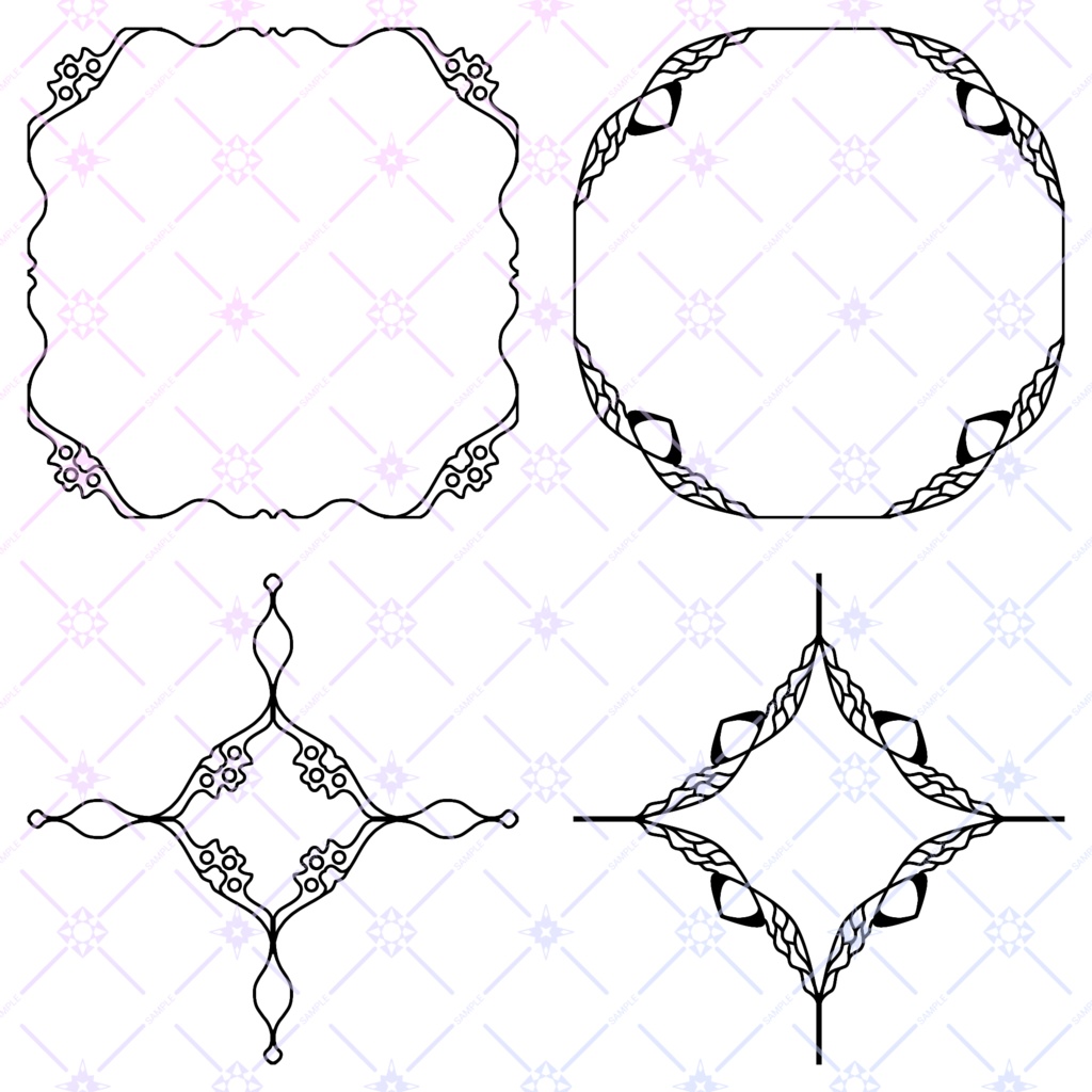 フレームと十字素材集2