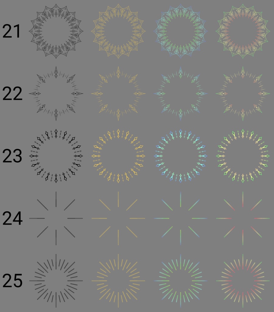 ピカッと後光素材集