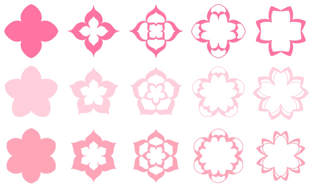 お花と装飾素材