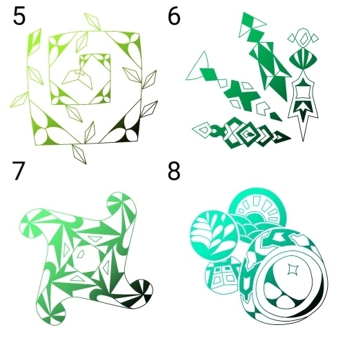 個性ある模様素材集