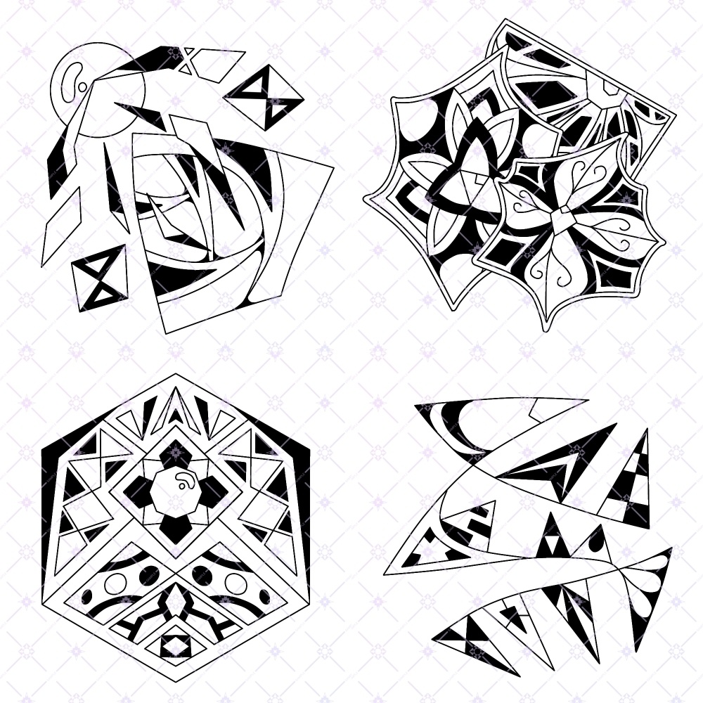 個性ある模様素材集