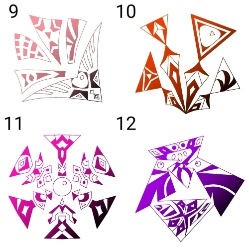 個性ある模様素材集